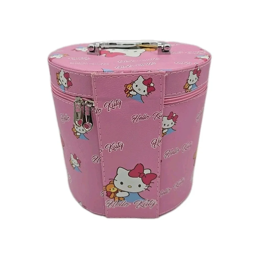 Sanrio Hello Kitty Pink Cosmetic Makeup Travel Storage Organizer Caser